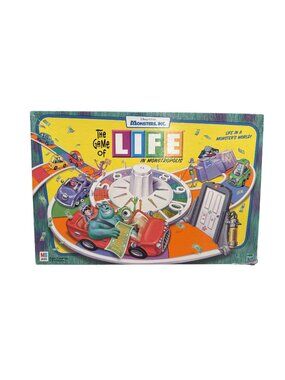 Monsters Inc. The Game of Life in Monstropolis Board Game Hasbro MB COMPLETE